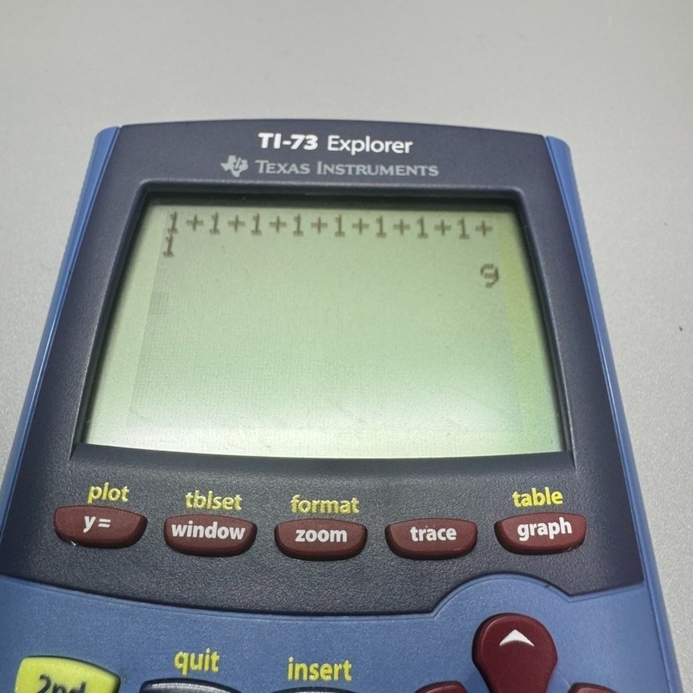 Texas Instruments TI-73 Explorer Graphing Calculator W/Cover (No Batteries) - Picture 4 of 4